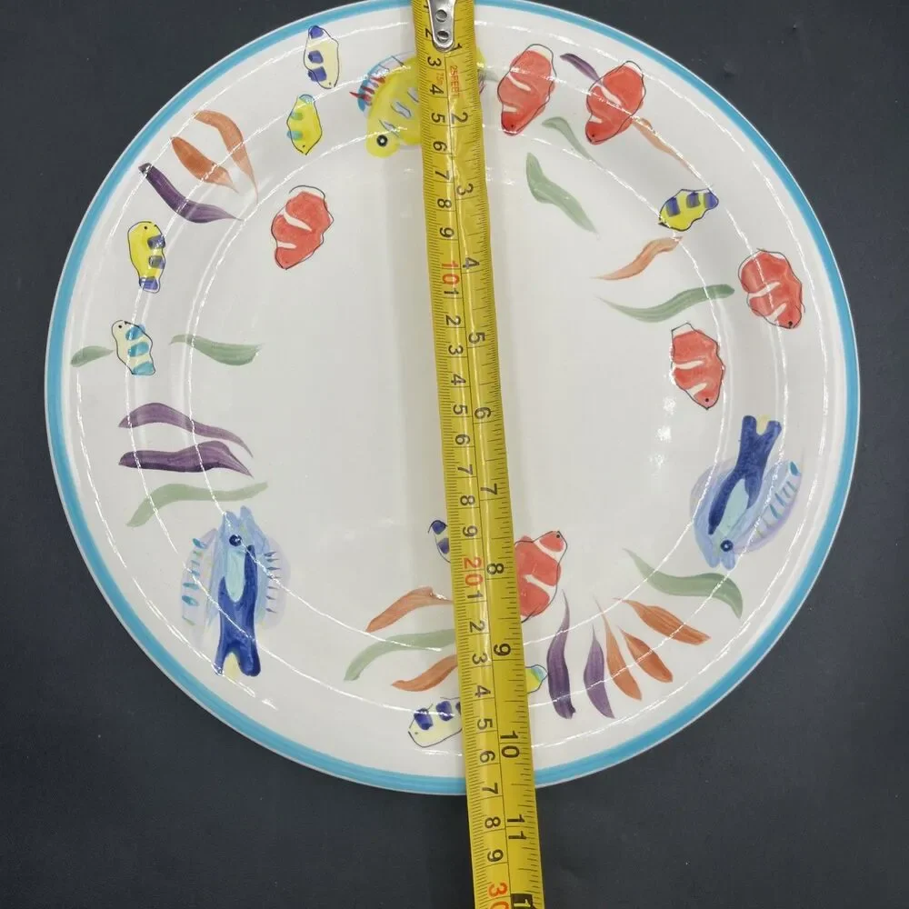 GOURMET EXPRESSIONS Seascape Fantasy Dinner Plate 10 3/4” Discontinued